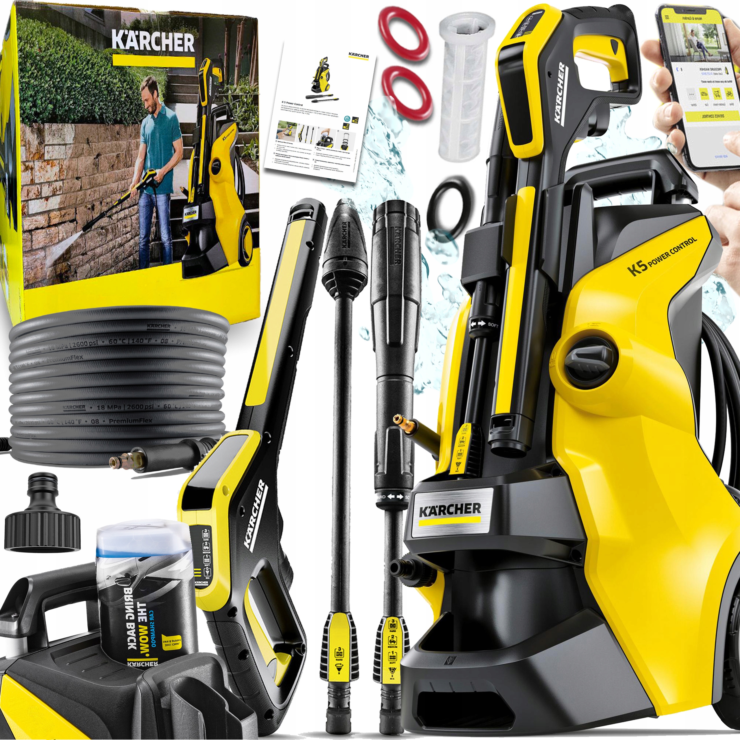 Tlaková umývačka Kärcher 145 bar 2100 W + NÁVOD NA POUŽITIE ZARIADENÍ KARCHER